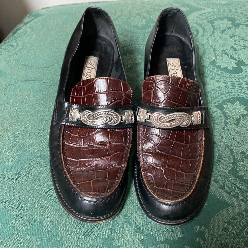 Vintage Brighton women’s Italian leather loafers S- 8 1/5